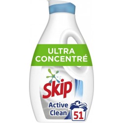 Skip Lessive liquide concentrée Ultimate Active clean 1,4L