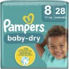 PAMPERS BABY-DRY GEANT T8 17Kg+ X28
