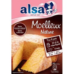 ALSA Préparation gâteau Moelleux nature 435g
