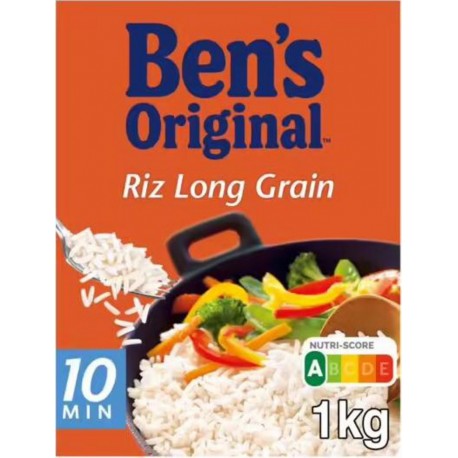 Ben's Original Riz Long Grain 10min 1Kg (lot de 3)