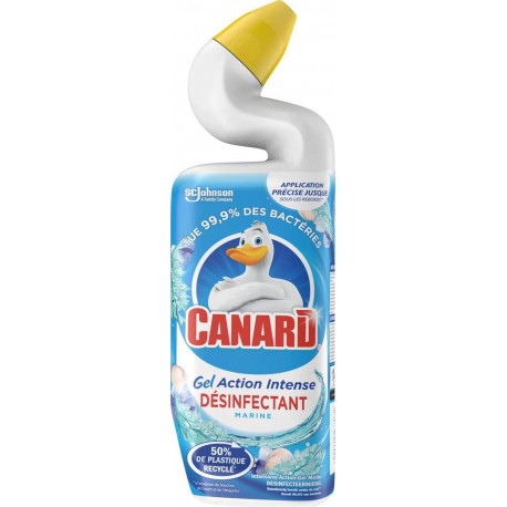 CANARD GEL ACTION INTENSE PRODUIT WC FLACON JET DIRIGEABLE 750ML 1CT BLEU GEL ANTIBACTERIEN & DETARTRANT & PARFUMANT CUVETTE SAN