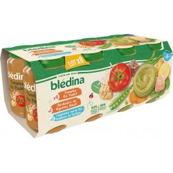 BLEDINA Petits pots 3 variétés légumes viandes poissons 8X200g