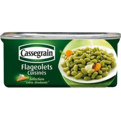 Cassegrain Flageolets Cuisinés Extra Fins 130g égoutté 200g (lot de 2)