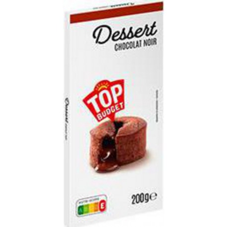 TOP BUDGET Chocolat noir dessert 200g