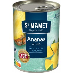 St Mamet Fruits au sirop Ananas en morceaux 345g