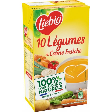 Liebig Soupe aux 10 légumes et crème fraîche 1L
