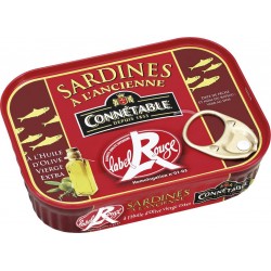 Connetable Sardines à l'ancienne à l'huile d'olive vierge extra Label Rouge 135g