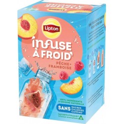 LIPTON COLD INFUSE INFUSION GLACEE FRAMBOISE & PECHE 35g