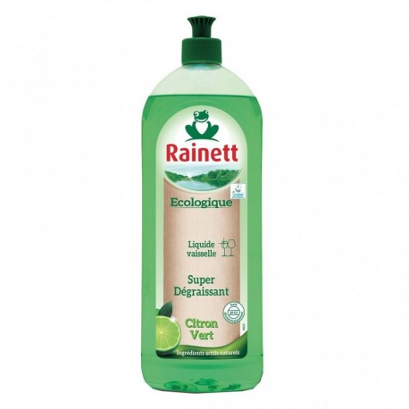 Rainett Écologique Liquide Vaisselle Super Dégraissant au Citron Vert 750ml