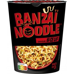 Lustucru Pâtes BANZAÏ NOODLE saveur Bœuf 60g