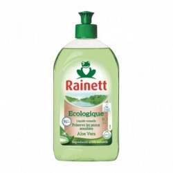 Rainett Écologique Liquide Vaisselle pour Peaux Sensibles à l’Aloe Vera 500ml