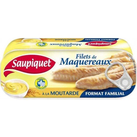 Saupiquet Filets de Maquereaux à La Moutarde Format Familial 226g