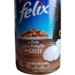 Felix Émincés en Gelée Repas Chat Foie & Volailles 400g