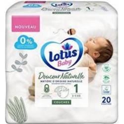 Lotus Couches baby Douceur naturelle T1 x20
