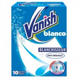 Vanish Blanco Blanchisseur Anti-Grisaille 10 sachets (lot de 8 soit 80 sachets)