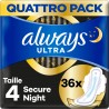 Always Serviettes Ultra Secure Night T4 x36