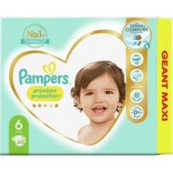 Pampers Couches Premium Protection Taille 6 13Kg+ x60