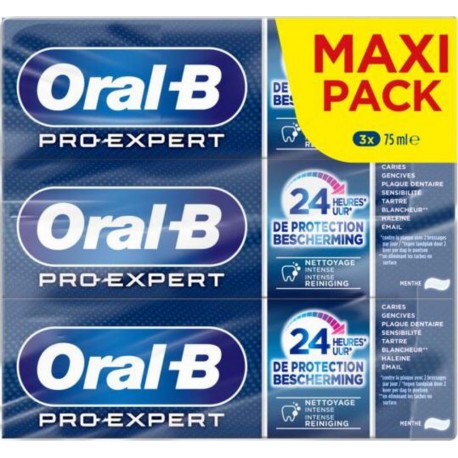 Oral-B Dentifrice nettoyant intense 3x75ml 225ml