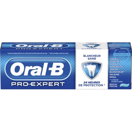 Oral-B PRO-EXPERT 24h Protection Blancheur Saine Menthe Fraîche 75ml (lot de 2)
