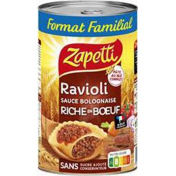 Zapetti Ravioli sauce bolognaise riche en bœuf 1,2Kg