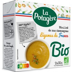 La Potagère La Potagere Soupe bio légumes de nos campagnes 2x30cl