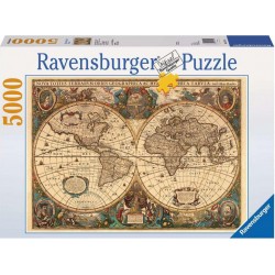 Ravensburger Puzzle 5000 pièces - Mappemonde antique 17411