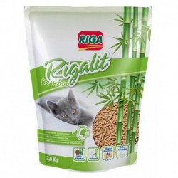 Riga Rigalit Bamboo Litière 100% Végétale Pour Chat Hyper Absorbante 2,5Kg