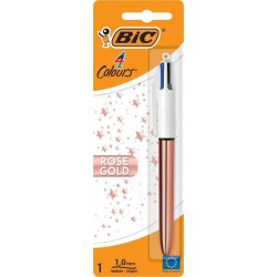 BIC STYLO 4 COUL ROSE GOLD