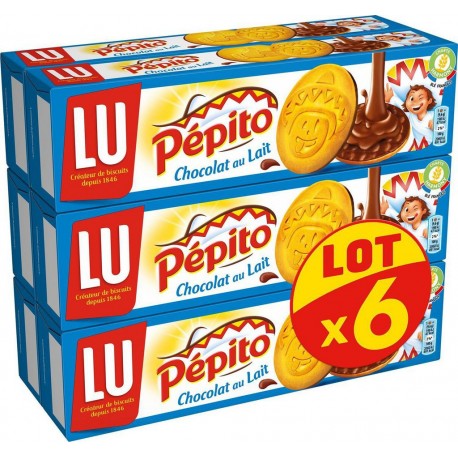 Lu Biscuits Pépito Chocolat au lait 6x192g 1152g