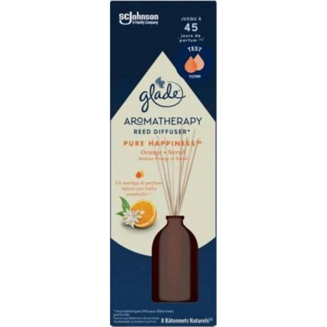 Glade Bâtonnets Aromathérapie Pure Happiness Orange & Néroli