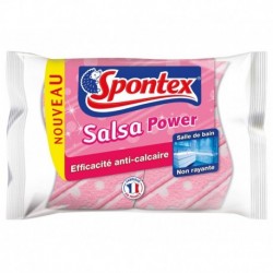 Spontex Eponges Salsa Power Efficacité Anti-Calcaire Par 2
