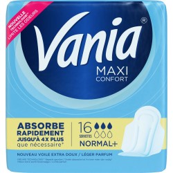 Vania Serviettes hygiéniques normal plus x16