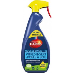 HARRIS Mousse suractive nettoyante pour Vitres insert & Poêle à bois ECOCERT 750ml