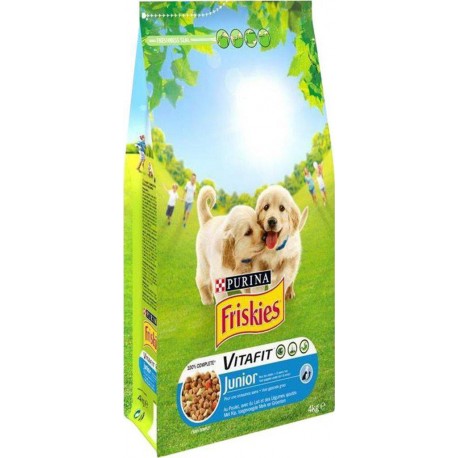 Friskies Croquettes Chiens Junior Poulet Légumes 4Kg