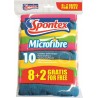 Spontex Lavettes Microfibre 8+2