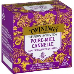 TWININGS  INFUSION AYURVEDA POIRE-MIEL CANNELLE  36g