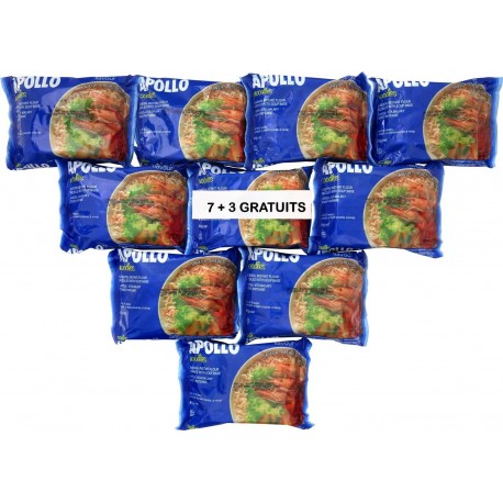 Apollo Nouilles crevettes 7x85g+3x85g offert 850g