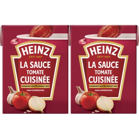 Heinz Sauce tomate ail & oignon 2x210g