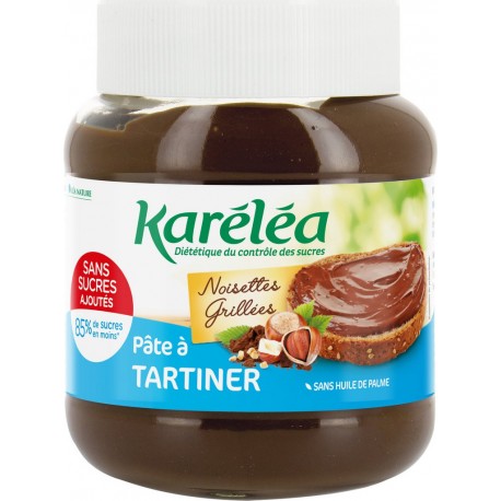 Karelea Pâte à tartiner noisettes/cacao maigre 400g