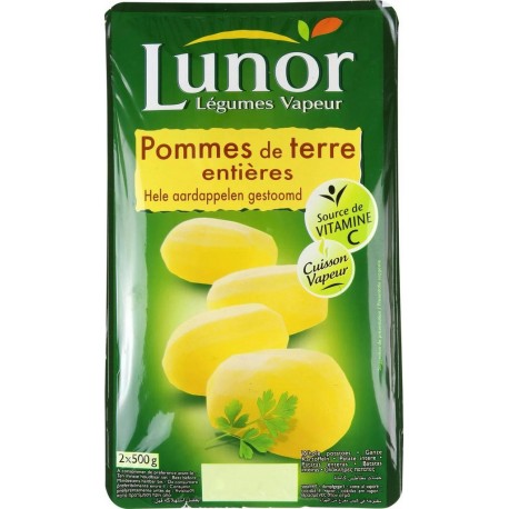 LUNOR Pommes de terre entières 2x500g 1Kg