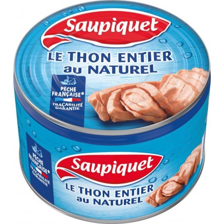 SAUPIQUET THON ENTIER ALBACORE NATUREL 280g