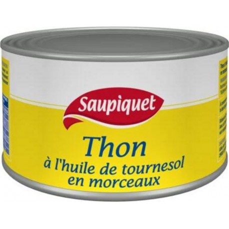 Saupiquet Thon en morceau à l'huile de tournesol 400g