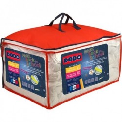 DODO Pack DODO couette + oreiller tempérés BACK TO SCHOOL biais couleur fluo 260x240cm