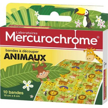 Mercurochrome 10 BANDES A DECOUPER ANIMAUX