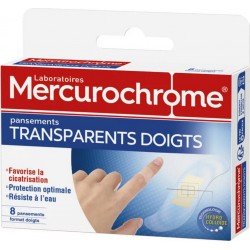 Mercurochrome PANSEMENTS TRANSPARENTS DOIGTS