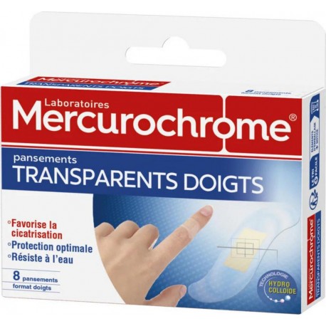 Mercurochrome PANSEMENTS TRANSPARENTS DOIGTS