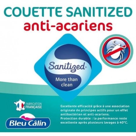 Bleucalin Couette chaude microfibre anti-acariens SANITIZED 260x240cm