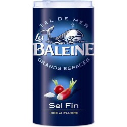 La Baleine Sel Fin Iodé et Fluoré 550g (lot de 12)