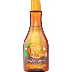 Soleil Des Îles Huile Sèche Avec Accélérateur de Bronzage SPF 30 Monoï de Tahiti Parfum des Îles 150ml (lot de 2)