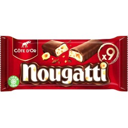 Côte d’Or Barres chocolatées chocolat lait Nougatti 9x30g 270g